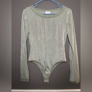 Pink Lily Olive Green Knit Top